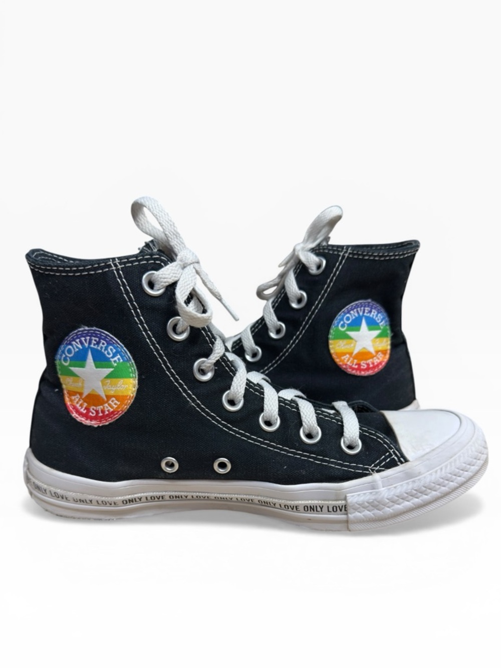 Converse Chuck Taylor All Star Pride Rainbow High Top Sneakers Women’s US 6.5 - Picture 2 of 10